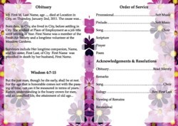 Funeral Programs  Copy Direct  Digital Print Specialists