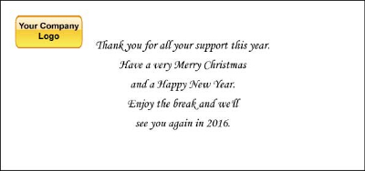 Xmas Card Inside Xmas Card Inside