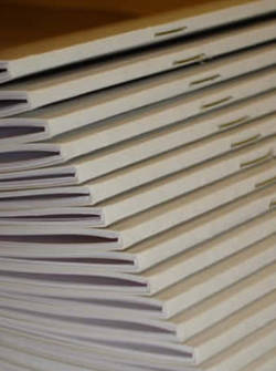 Square Fold Saddle Stitched